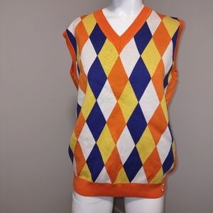 Vintage argyle sweater vest